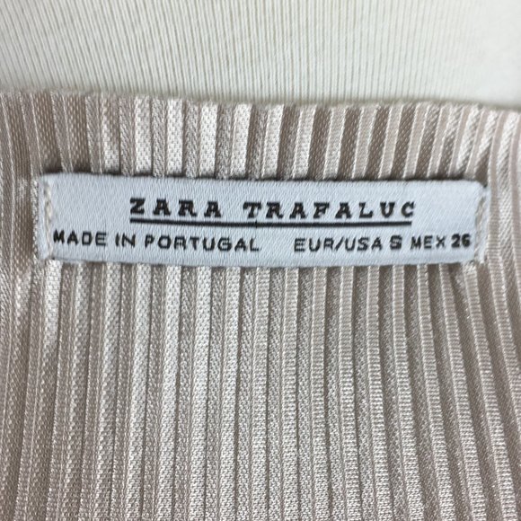 Zara Trafaluc Silver & Black Crinkle Maxi Dress - Picture 8 of 8